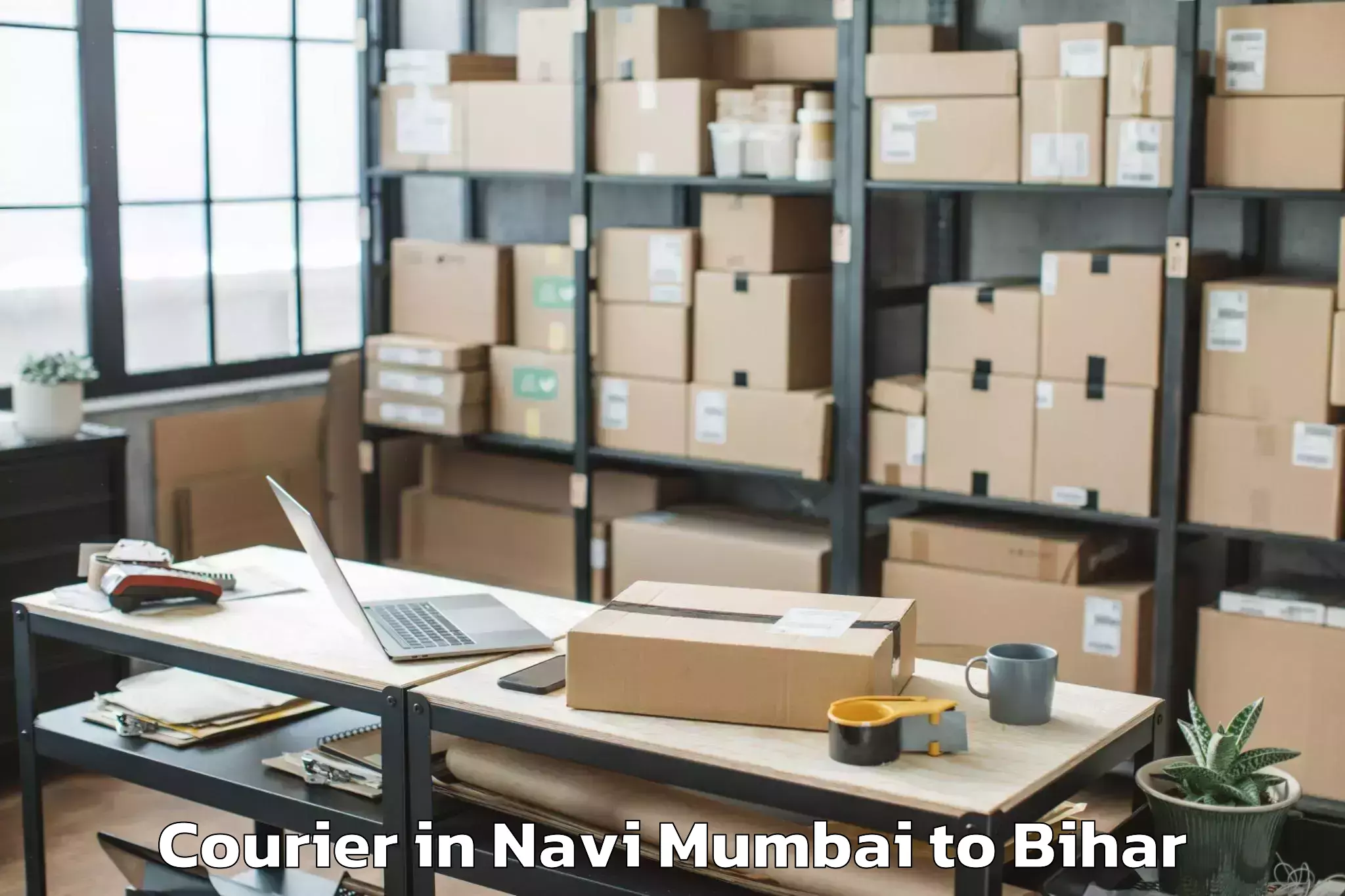 Navi Mumbai to Mansurchak Courier Booking